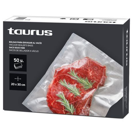 Taurus - &#34;VAC6000&#34; Plastic Vacuum Sealer Bags 20x30cm