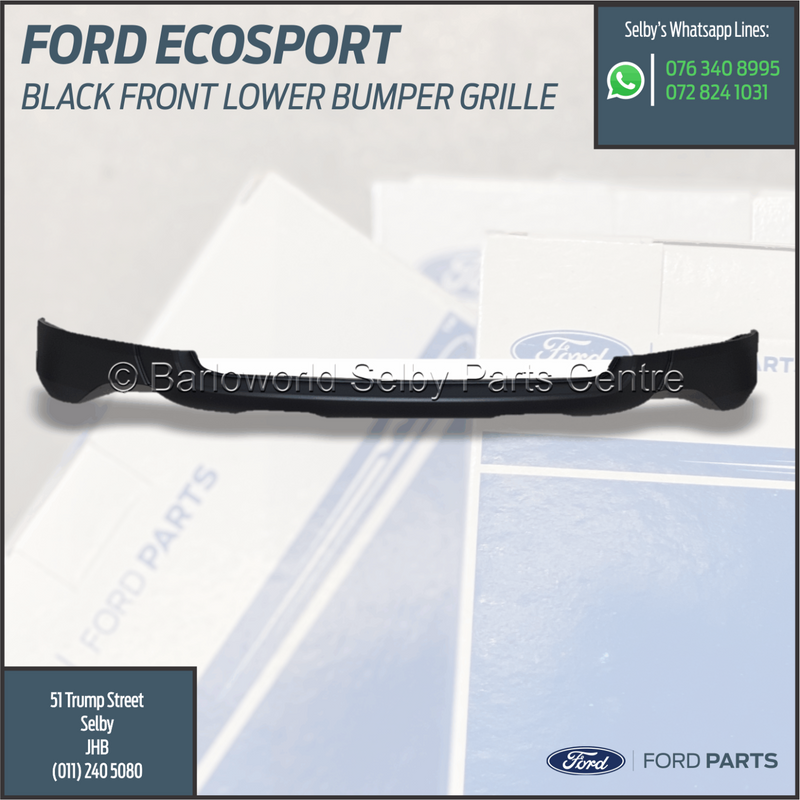 New Genuine Ford Ecosport Black Front Lower Bumper Cover