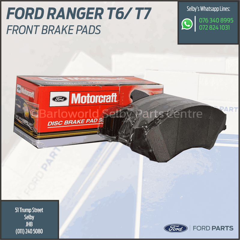 New Genuine Ford Ranger T6/ T7 Front BrakePads