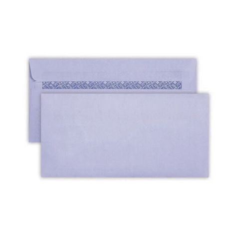 LEO - DLB White Opaque Self Seal Envelopes - Open Long Side - Box of 500