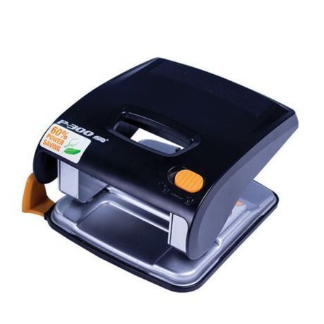 STD - (P300) Plastic Office Punch Power Saving With Paper Guide - 30 Sheets