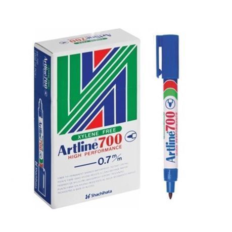 Artline - Fine Permanent Marker - Blue (Box of 12)