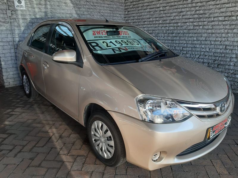 GOLD Toyota Etios 1.5 Xi Sedan with 39439km available now!