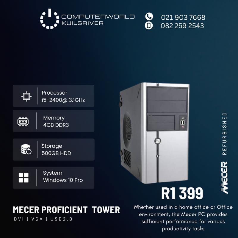 i5 MECER TOWERS FOR R1399