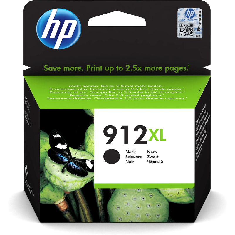 HP 912XL Black High Yield Printer Ink Cartridge Original 3YL84AE Single-pack - Brand New