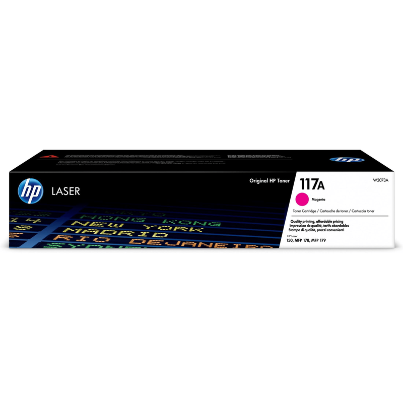 HP 117A Magenta Toner Cartridge 700 Pages Original W2073A Single-pack - Brand New