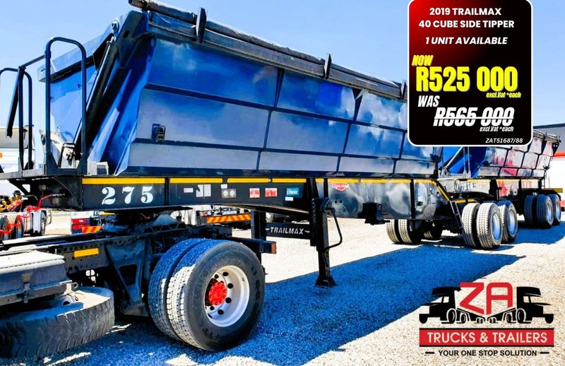 2019 TRAILMAX 40 CUBE SIDE TIPPER