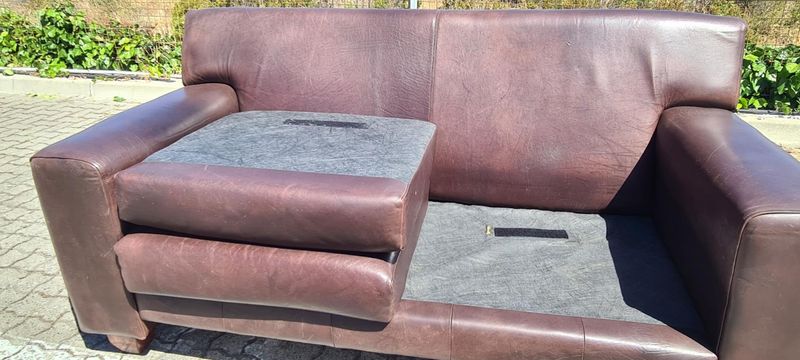 Kudu Leather Couch 2 Seater Almost New Condition | Contact 0818407199