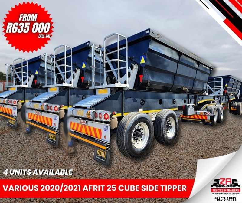 VARIOUS 2020 &#43; 2021 AFRIT 25 CUBE SIDE TIPPERS