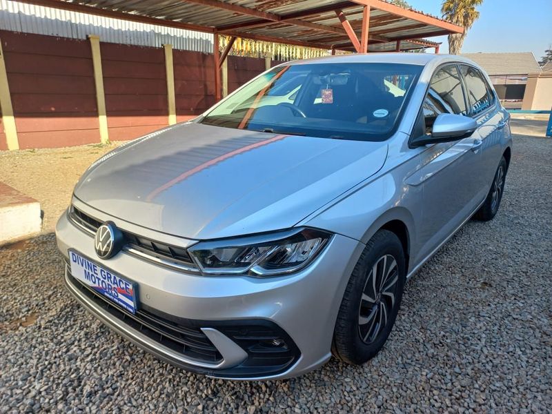 Silver Volkswagen Polo 9 1.0 TSI Life with 13000km available now!