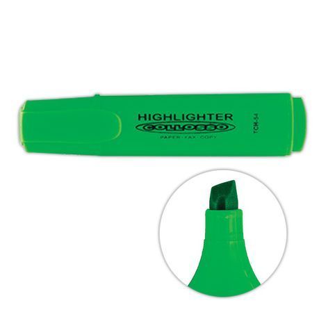 Collosso Highlighters Chisel Tip - Green