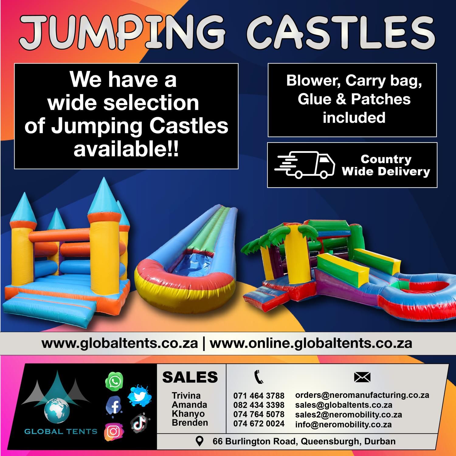 Jumping Castles for sale Lenasia Gumtree South Africa