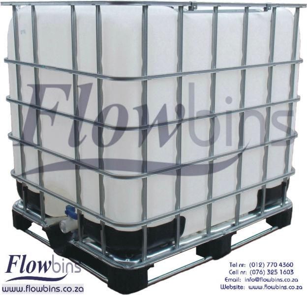 1000L Flowbin Tanks - IBC B-GRADE Chmeical drumms