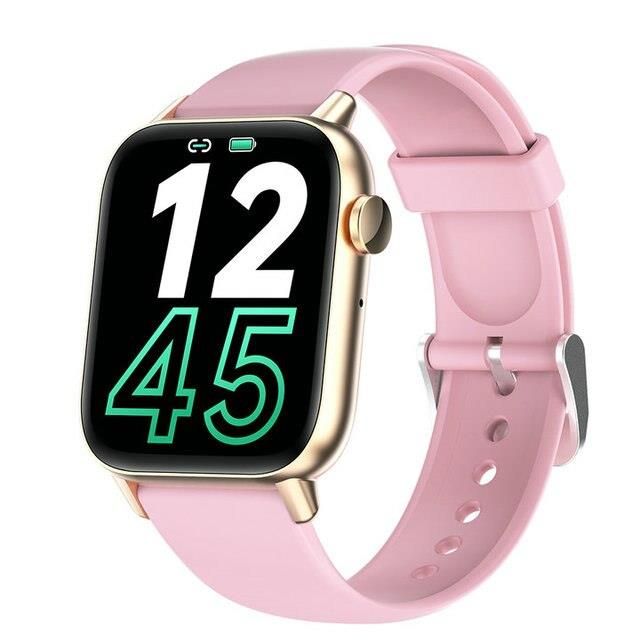 QS08 Pink &#43; Gold Bluetooth Fitness Smart Watch 24 Sports Modes Smartwatch Touch Screen