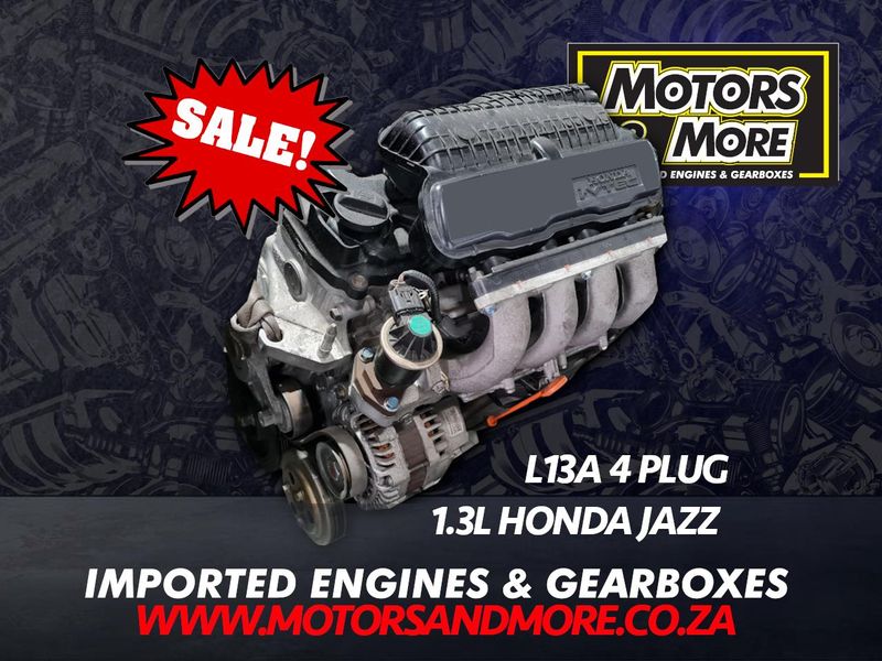 Honda Jazz L13A 1.3 4 Plug Engine For Sale No Trade in Needed