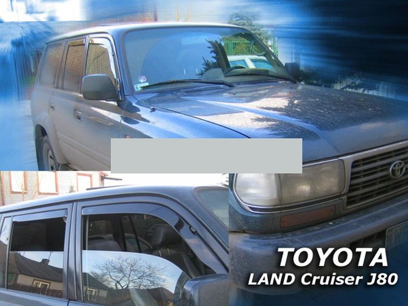 Toyota Land Cruiser J80 5Dr Wind Deflectors 1990 - 1996