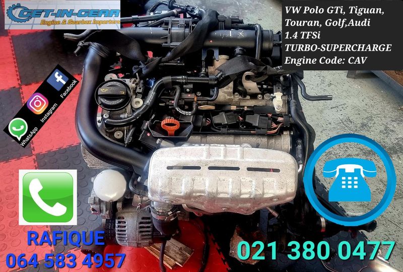 BLACK FRIDAY!!!! VW Touran CAV 1.4TFSI - Polo GTi - Golf 6 - Audi - LOW MILEAGE IMPORT Engine
