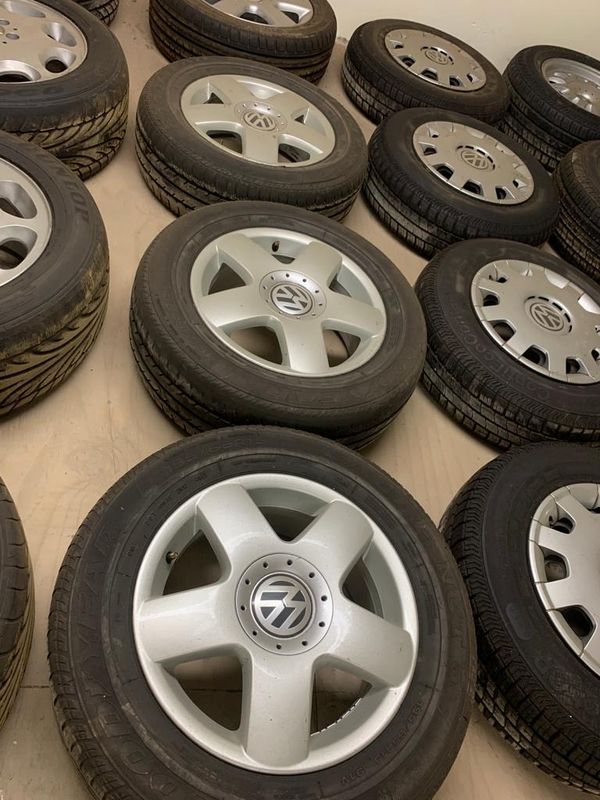 Vw mags and tyres for sale- various styles as per the pic- R4000 per set