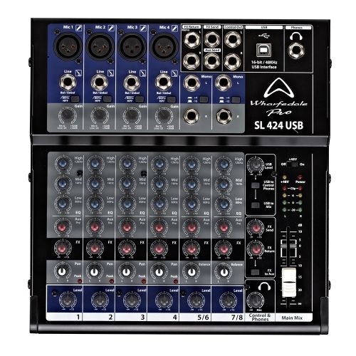 Wharfedale SL424USB 8-Channel Mixer
