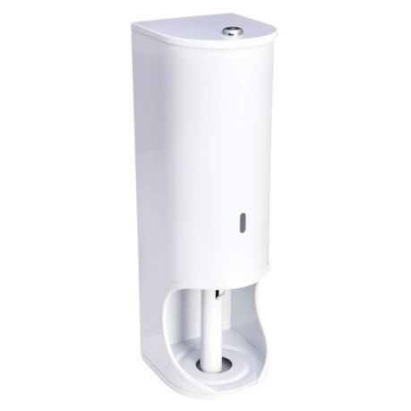 MTS - Toilet Roll Holder (3 Tier, Lockable) - White