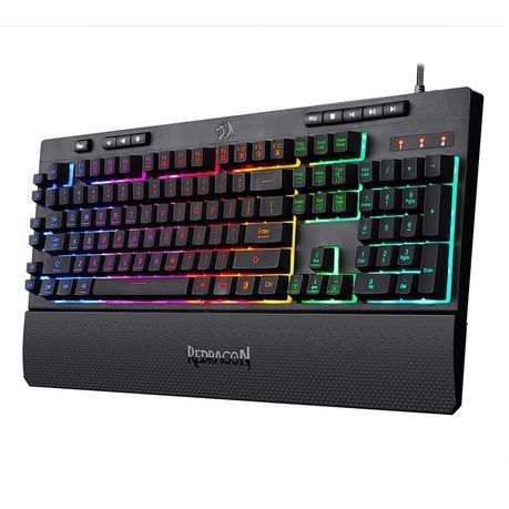 Redragon Shiva K512 104-Key Membrane RGB Gaming Keyboard - Black