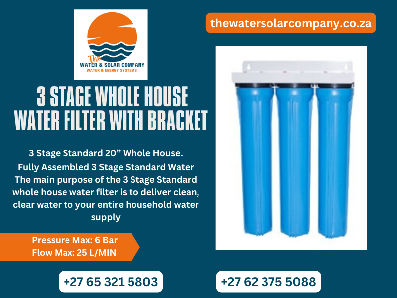 3 Stage Whole Home Filtration System