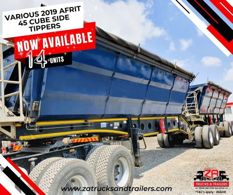 2019 AFRIT 45 CUBE SIDE TIPPERS [*14 UNITS AVAILABLE]