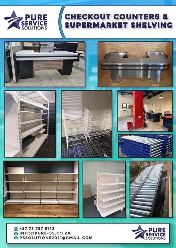 INDUSTRIAL / SUPERMARKET  SHELVING BOTH NEW &amp; REFURBISHED