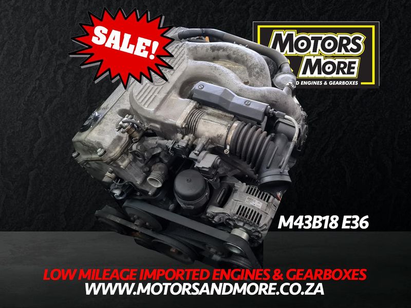 BMW M43B18 E36 318i Engine For Sale No Trade in Needed