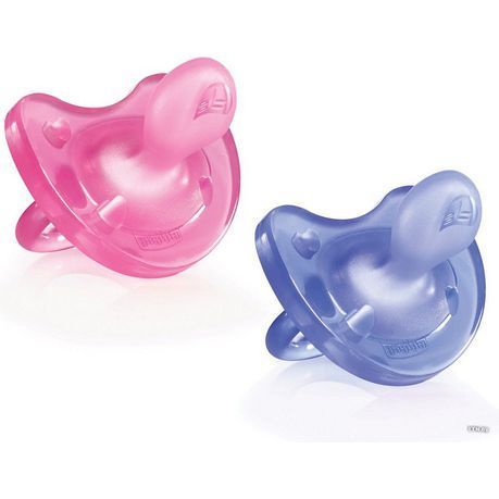 Chicco - Soother Physio Soft Silicone Soother - 6-12 Month - Set Of 2 - Blue