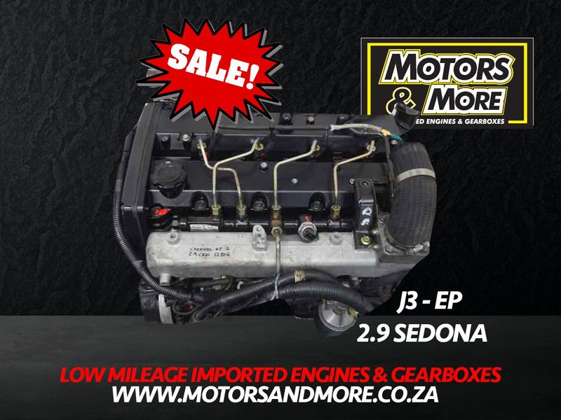 Kia Sedona J3 EP PUMP SPEC 2.9 Engine For Sale No Trade in Needed