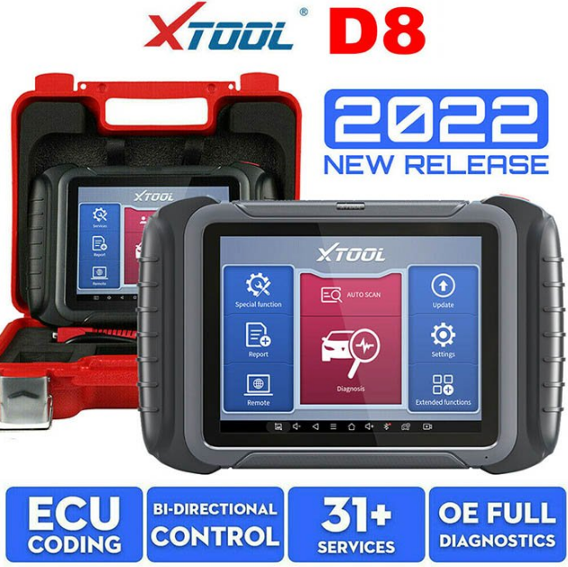 XTOOL D8 BT Professional Bi-Directional Scan Tool 2022, ECU Coding