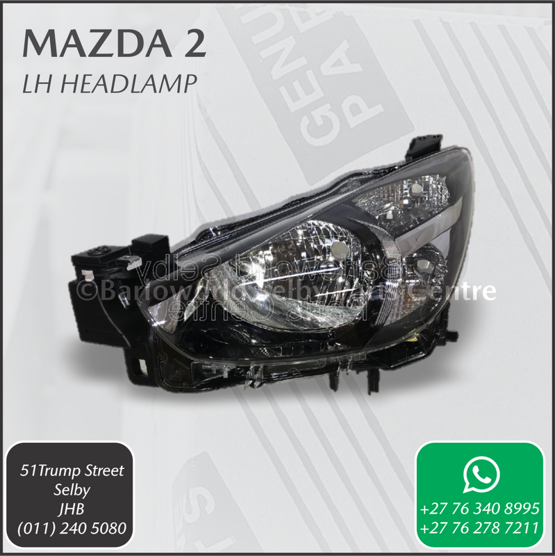 New Genuine Mazda 2 LH Headlamp