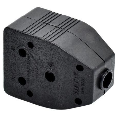 WACO - Rubber Janus Coupler 16A 3PIN Double Sided