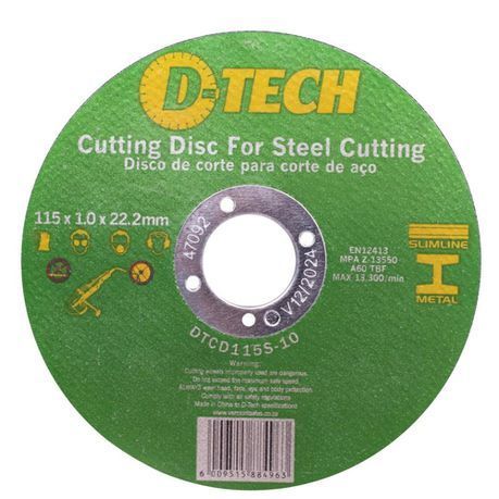 D-Tech - Cutting Disc For Steel Cutting - Pack Of 25