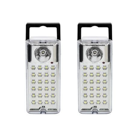 Waco - Rechargeable Lantern 24 x 0.2W 400lm - Pack of 2
