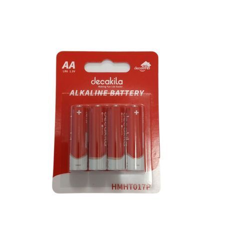 Decakila - AA Alkaline Batteries LR06 - Pack Of 4