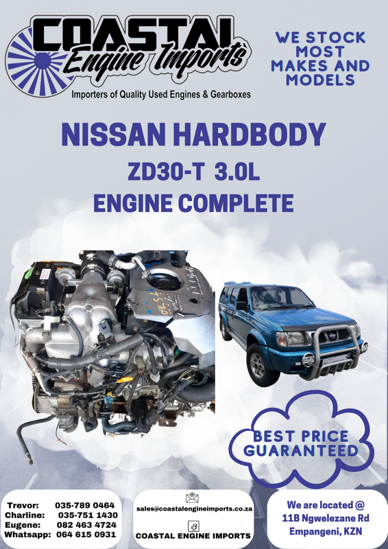 NISSAN HARDBODY ZD30-T 3.0L ENGINE COMPLETE