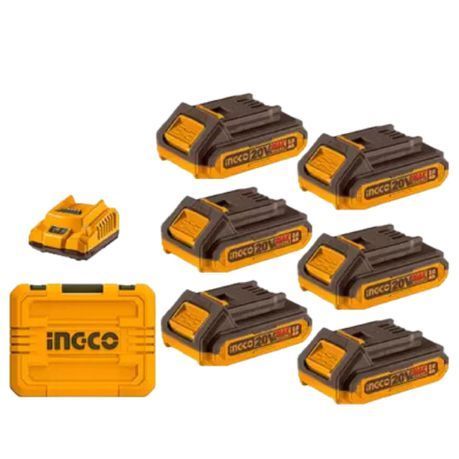 Ingco - P20S Lithium-Ion Battery and Charger Kit - 2.0Ah