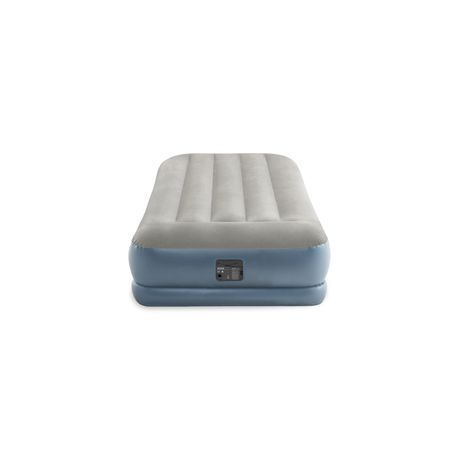 Intex Twin Pillow Rest Mid-Rise Airbed With Fiber-Tech &amp;  Built In Pump