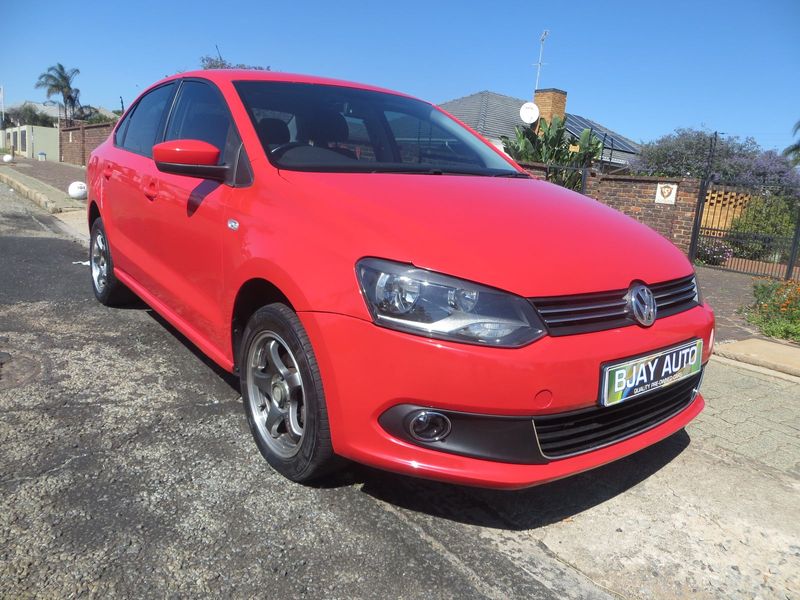 2014 Volkswagen Polo Sedan 1.6i Comfortline Tiptronic, Red with 79000km available now!