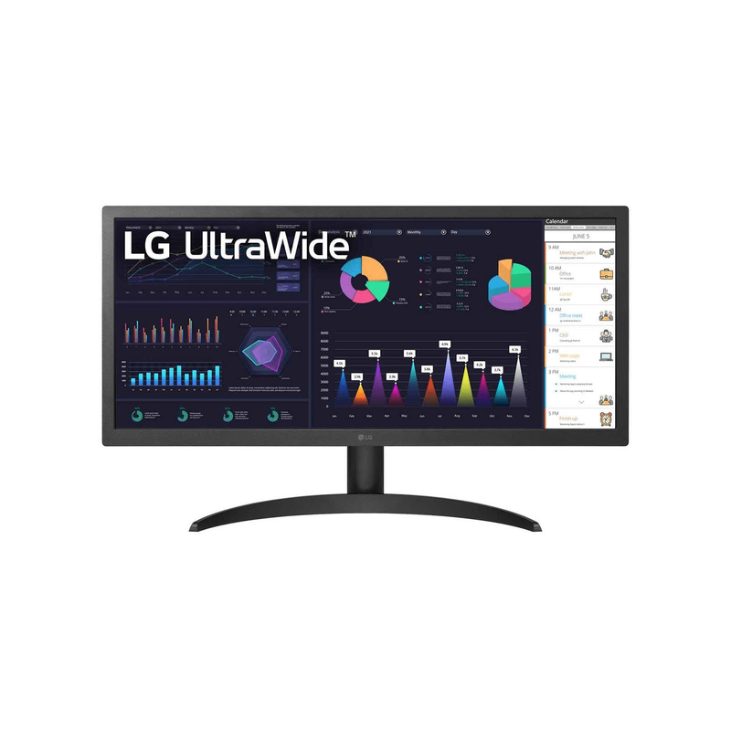 LG 26WQ500-B 25.7-inch 2560 x 1080p UWFHD 21:9 75Hz 5ms IPS LCD Monitor 26WQ500-B - Brand New