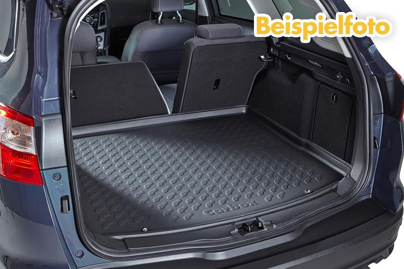 CARBOX BOOT MAT - FOR RENAULT CLIO III BLACK