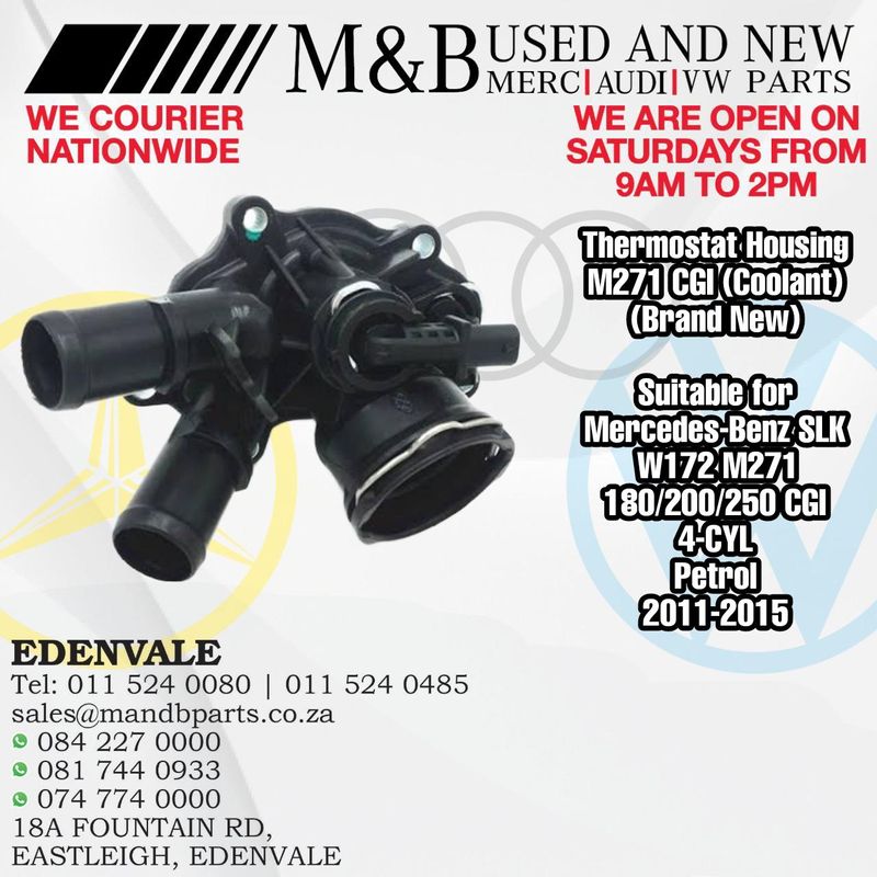 Thermostat Housing M271 CGI (Coolant)(Brand New)  Suitable for Mercedes-Benz SLK