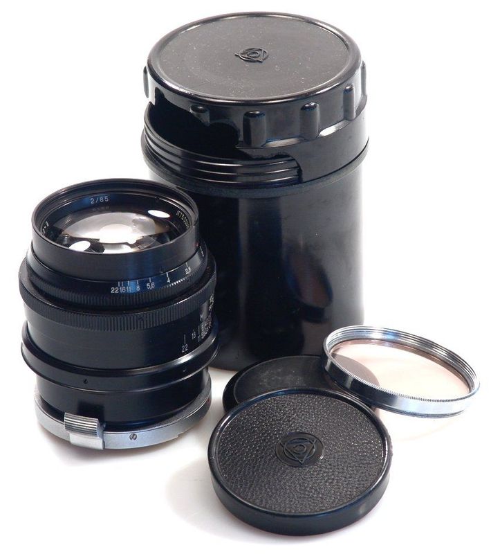 BLACK JUPITER-9 CONTAX CAMERA LENS MOUNT 2/85 FAST LENS