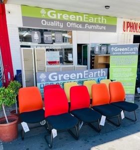 Multi couler visitor chairs