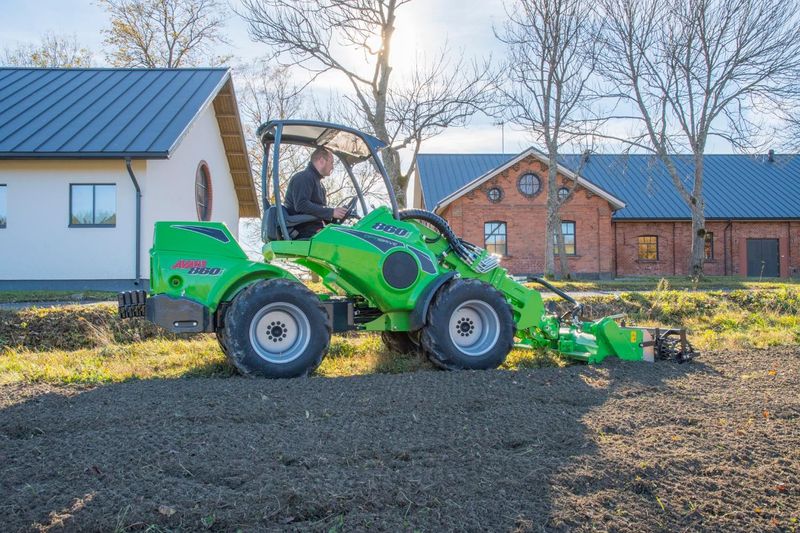 Avant 850 Articulated Trenching Tractor Loader powered by Kubota V2403 36 kW 49 hp diesel engine