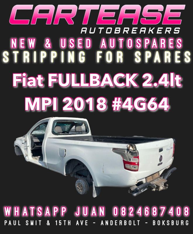 FIAT FULLBACK 2.4LT MPI 2018 #4G64 BREAKING FOR PARTS