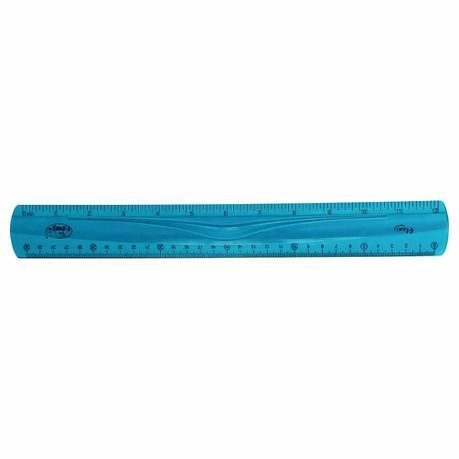Parrot Products Shatterproof Flexible Ruler - 30cm Blue