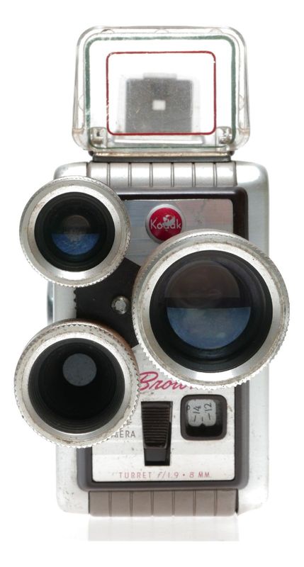Kodak Brownie Turret f/1.9 Double 8mm Run Movie Camera